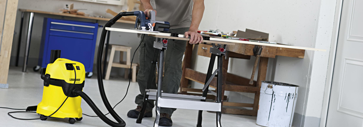 Пылесос Karcher WD 3 P с розеткой для электроинструмента
